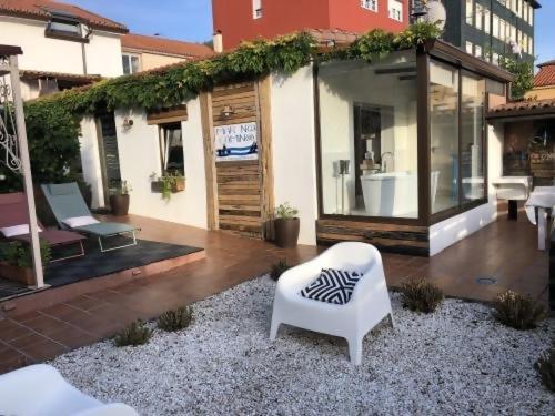 Вилла Mar No Camino Terraza Banera Con Vista Al Mar Бренс Экстерьер фото